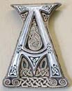 Celtic Letter A silver 